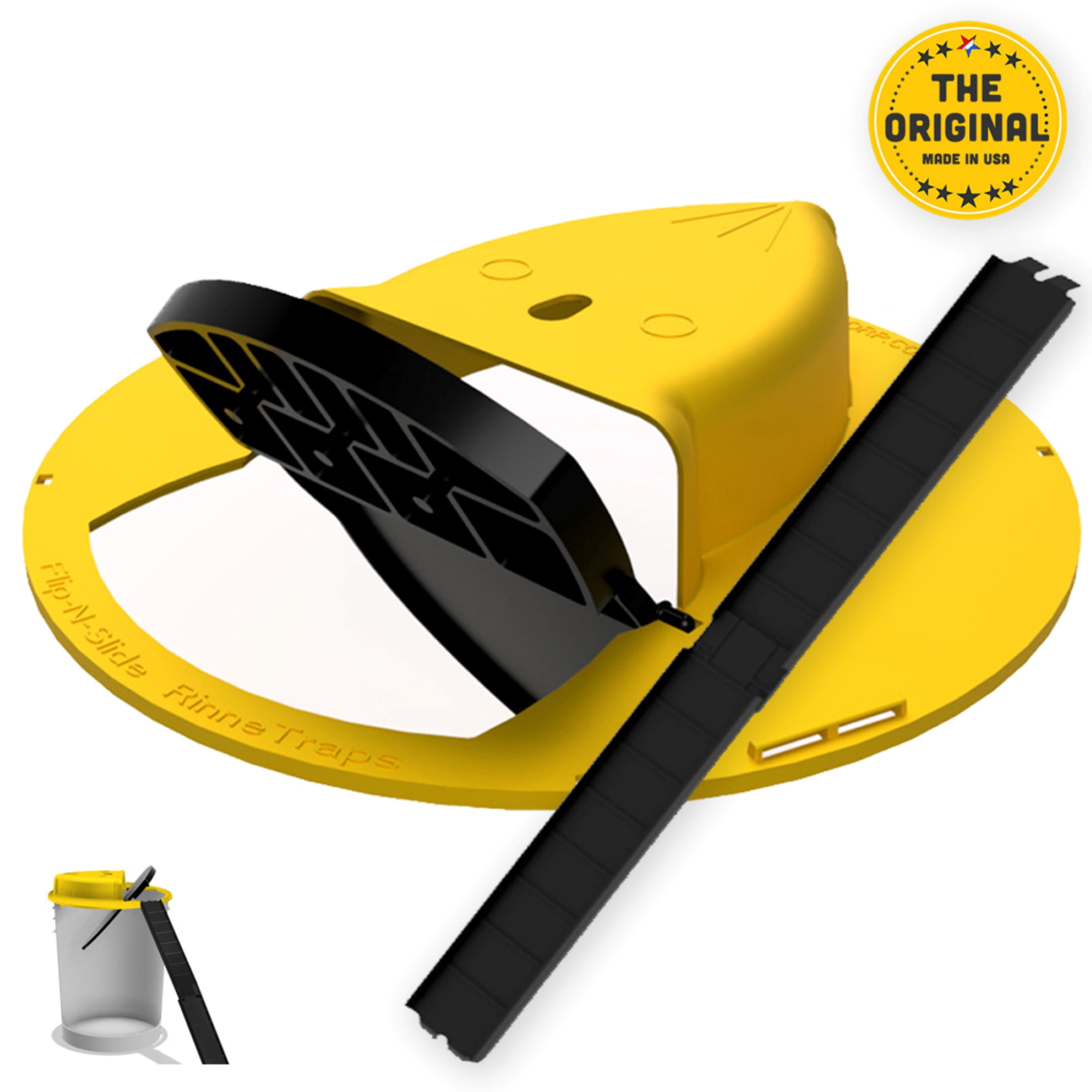 RinneTraps The Original Flip N Slide Humane Mouse Trap, Bucket Lid 1 Pack