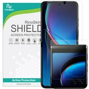 RinoGear Screen Protector for Motorola Razr+ Plus (2023) (Inside & Outside) Screen Protector Case Friendly Accessories Flexible Full Coverage Clear TPU Film