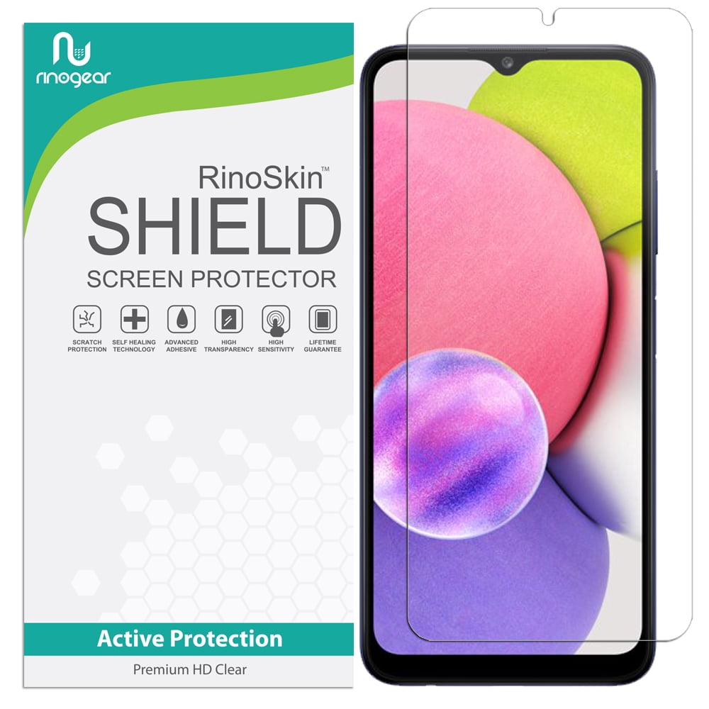 RinoGear Screen Protector for Samsung Galaxy A03s Screen Protector Case