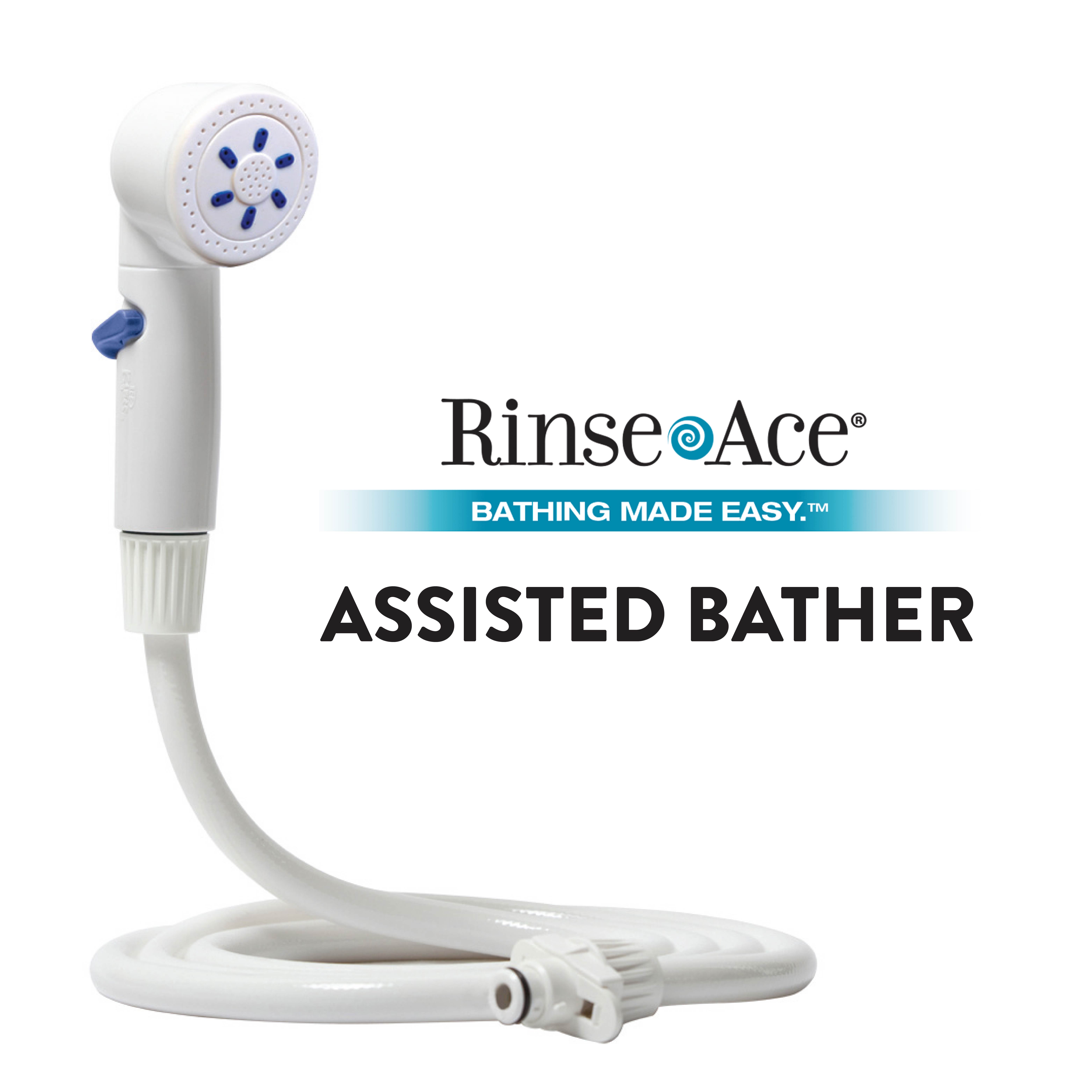 Rinse Ace Assisted Bather Showerheads & Handheld Showers, White - image 1 of 11