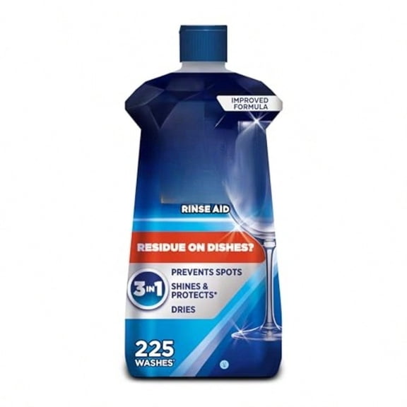 Rinse Aid, Dishwasher Rinse Agent and Drying Agent, 23 oz