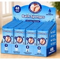thumbnail image 1 of Turgiene No Rinse Bath Sponges, Disposable Cleansing Wipes for Caregiving, Travel and Camping, Unscented, 48 Count Single Pack, 1 of 6