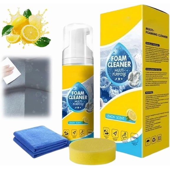 Rinse-Free Car Foam Cleaner, All-Purpose Interior Detailing Spray