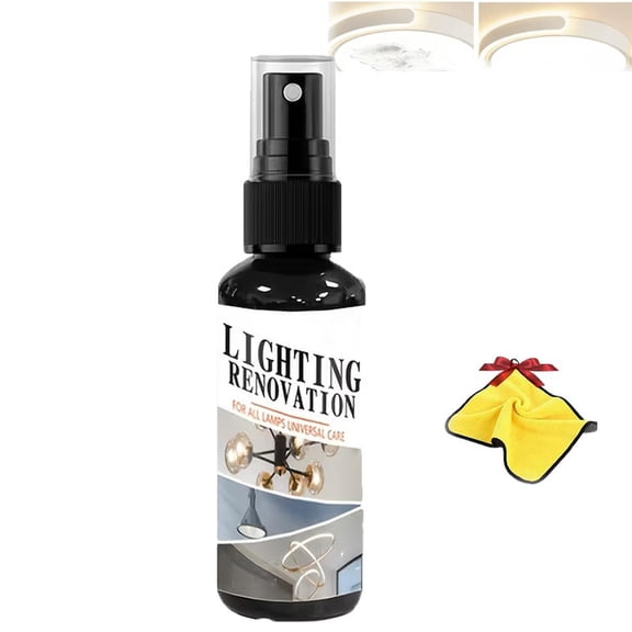 Rinse-Free Chandelier Cleaner Spray, 100 ML Chandelier Cleaner Drip Dry Spray No Wipe For Chandeliers, Mirrors, Windows And Light Fixtures