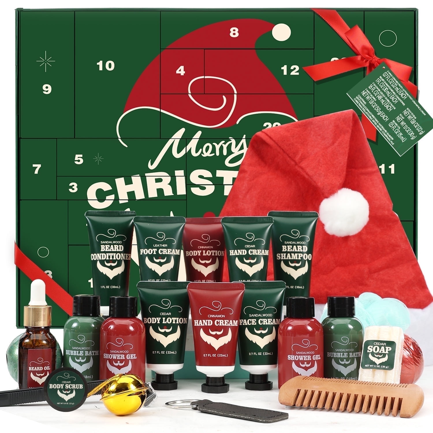 Rinse & Robust Beard Grooming Advent Calendar 2025 for Men Christmas Day Gift Sets