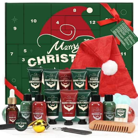 Rinse & Robust Beard Grooming Advent Calendar 2025 for Men Valentines Day Gift Sets