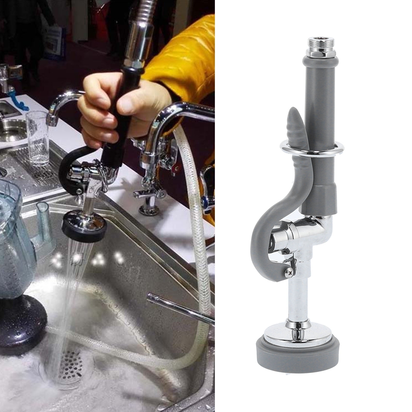 Rinse Spray Valve High Pressure Commercial Faucet Sprayer Head Flexible