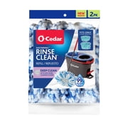O-Cedar RinseClean  Deep Clean Spin Mop Head Replacement, 2 Pack