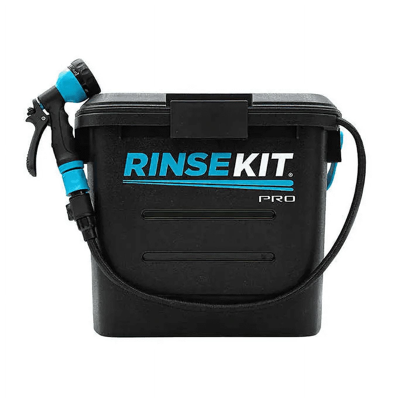 Black and Blue Portable Pressurized Outdoor Shower
