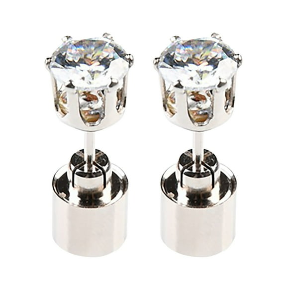 Rinsvye 1 Pairs Led Earrings Glowing Light Up Diamond Crown Ear Drop Pendant Stud Stainless Multi-Color For Party Festival Door Knocker Earrings Big Hoop Earrings For Women Clip On Stud Earrings Chunk