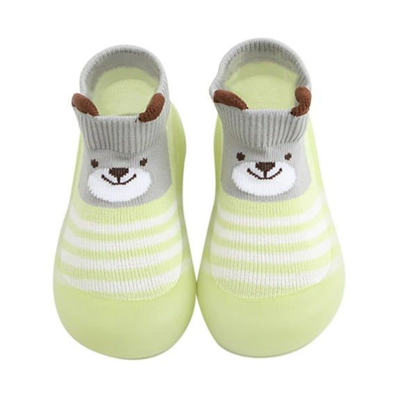 Rinsvye Children Todller Shoes Baby Boys And Girls Non Flat Socks Shoes Lightweight Comfortable Cute Cartoon Bear Pattern Shoes For Kids Girls Toddler 10 Shoes Boys Girls Toddlers Shoes Litt