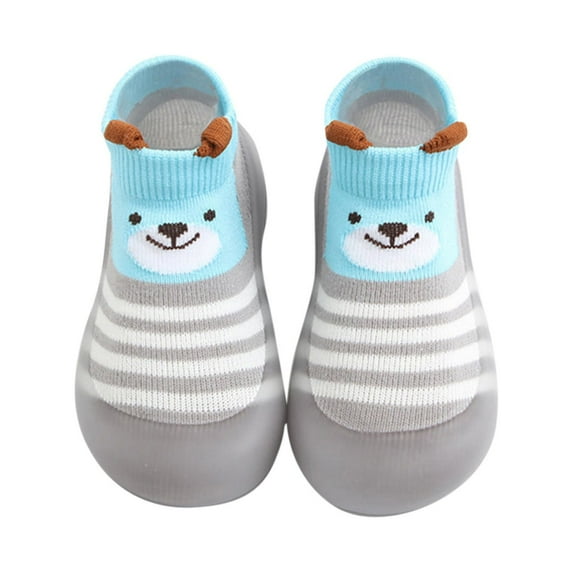Rinsvye Children Todller Shoes Baby Boys And Girls Non Flat Socks Shoes Lightweight Comfortable Cute Cartoon Bear Pattern Size 9 Toddler Shoes Boys Athletic Shoes Shoes For Girls Size 11 Sli