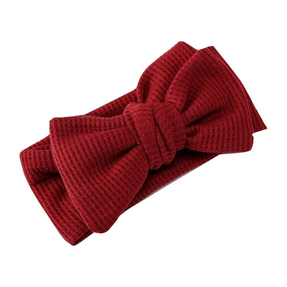 Rinsvye Infants And Toddlers Oversized Baby Head Bands Bow Headband Children'S Knitted Stretchy Headbands For Babies Knotted Headband Fontanelle Hair Baby Girl Headbands With Bows Accessorie