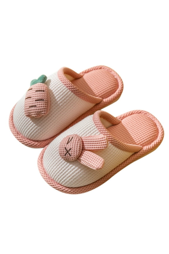Kids Shoes House Slippers Cute Slippers For Kids Bedroom Home Slippers Cartoon Baby House Shoes Rabbit Cotton Slippers Winter Microwave Slippers For Kids Indoor Outdoor Slippers For Child