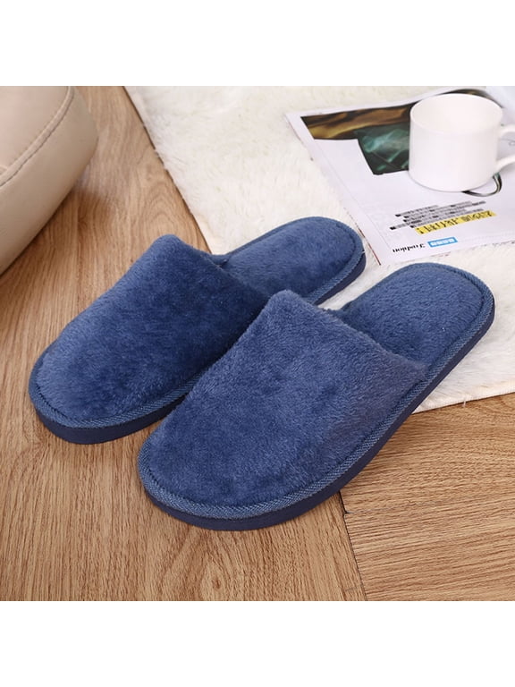 Men Warm Home Plush Soft Slippers Indoors Anti-Slip Winter Floor Bedroom Shoes Uncle Bear Slippers For Men Mens Slippers Size 14 Wide Mens Big And Tall Slippers Mens Leather Slippers For Men S