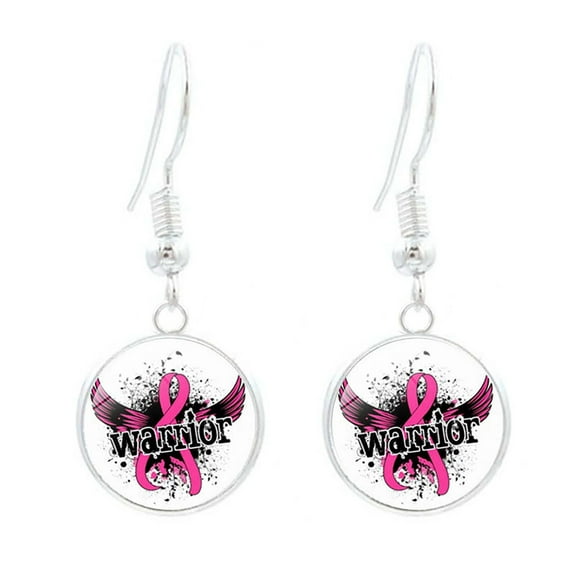 Rinsvye Pink Ribbon Stud Earrings Bulk Earrings For Women For Cancer Awareness Stud Earrings For Women Stylish And Elegant Accessories Double Pearl Earrings Earring For Women C