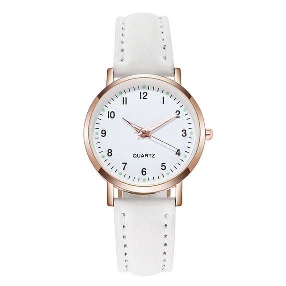 Rinsvye Women Luminous Watch Belt Times Easy Reader Watch Scale Dotted Little Watch Watches With Secondhand Stars Watch Frosted Point Womens Watches In Bulk With Roman Women Watch Digital Sc