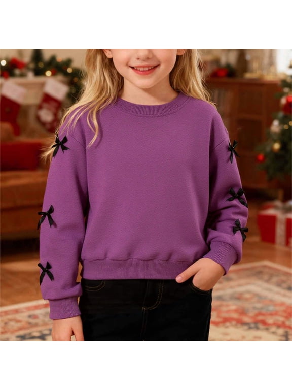 Rint Hoodie Lined Long Sleeve Pullover Sweatshirt Warm Kids Casual Top Soft Blend Comfortable Playwear