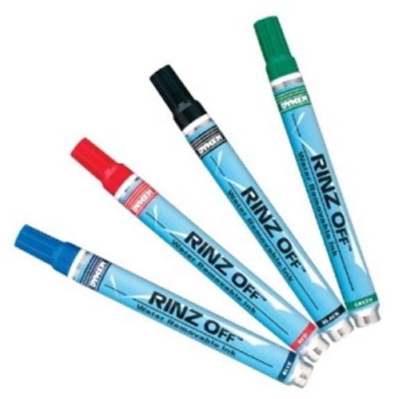Rinz Off Water Removabletemporary Markers - Red