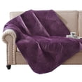 thumbnail image 1 of Rio 60 Inch Quilted Throw Blanket, Diamond Stitching, Purple Dutch Velvet, 1 of 5