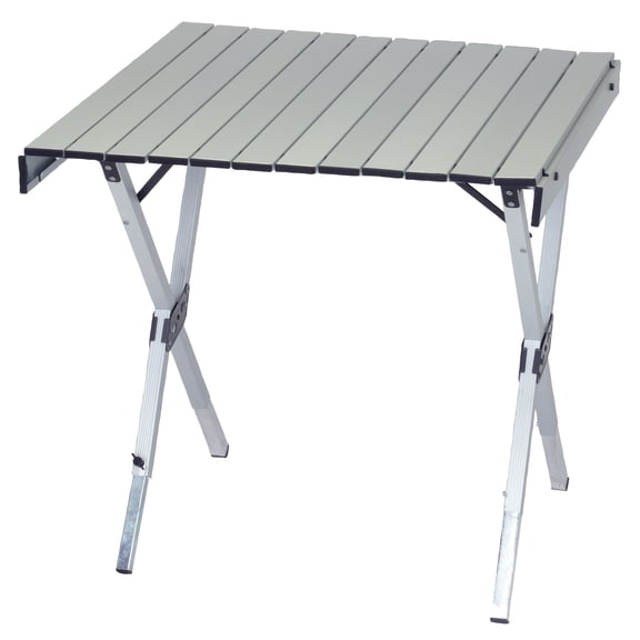 Rio Beach Aluminum Expandable Roll Top Table 28 X 27 In. To 48 X 27 In.