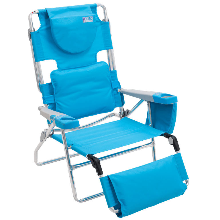 Rio beach chair with footrest clearance