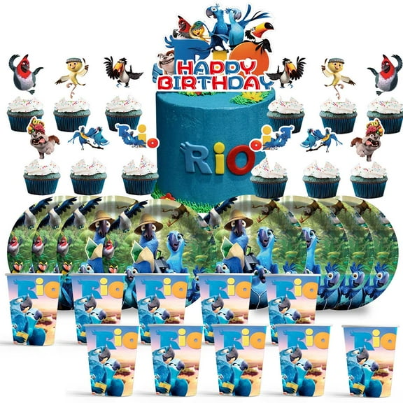Rio Birthday Cups Party Supplies Plates Decorations Cake Topper Decor