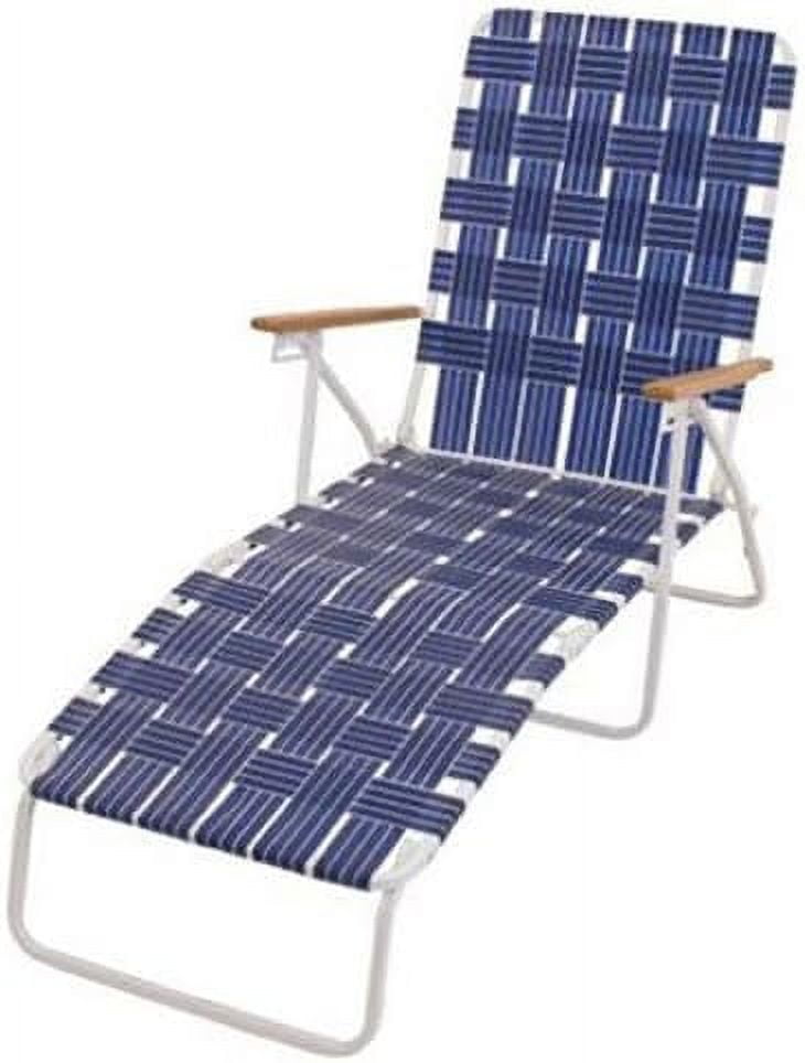 Rio Brands BY4050138 Hi Back  Chaise, Blue