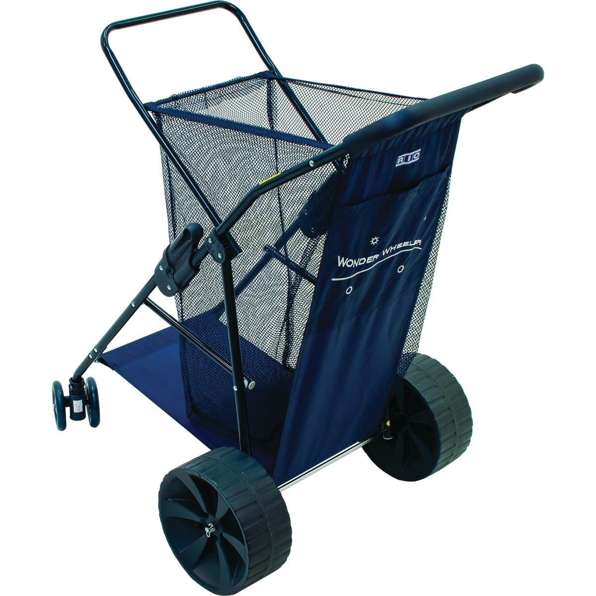 Rio Brands Deluxe Beach Cart, Foldable Heavy Duty Utility 