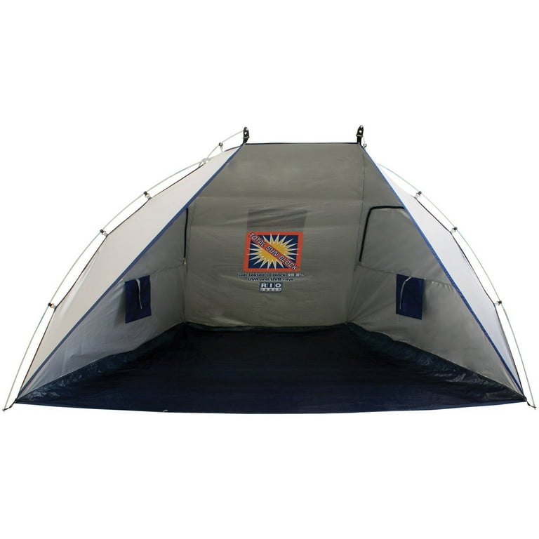 Rio Brands Total Sun Block Beach Shelter Silver Walmart