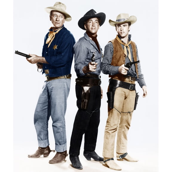 Rio Bravo From Left: John Wayne Dean Martin Ricky Nelson 1959 Photo Print (8 x 10)