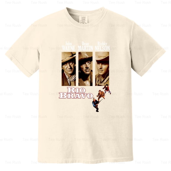 Rio Bravo John Wayne Western Movie Classic Dean Martin Pat Wheeler Red, Comfort Color T-Shirt Unisex, up to 4XL