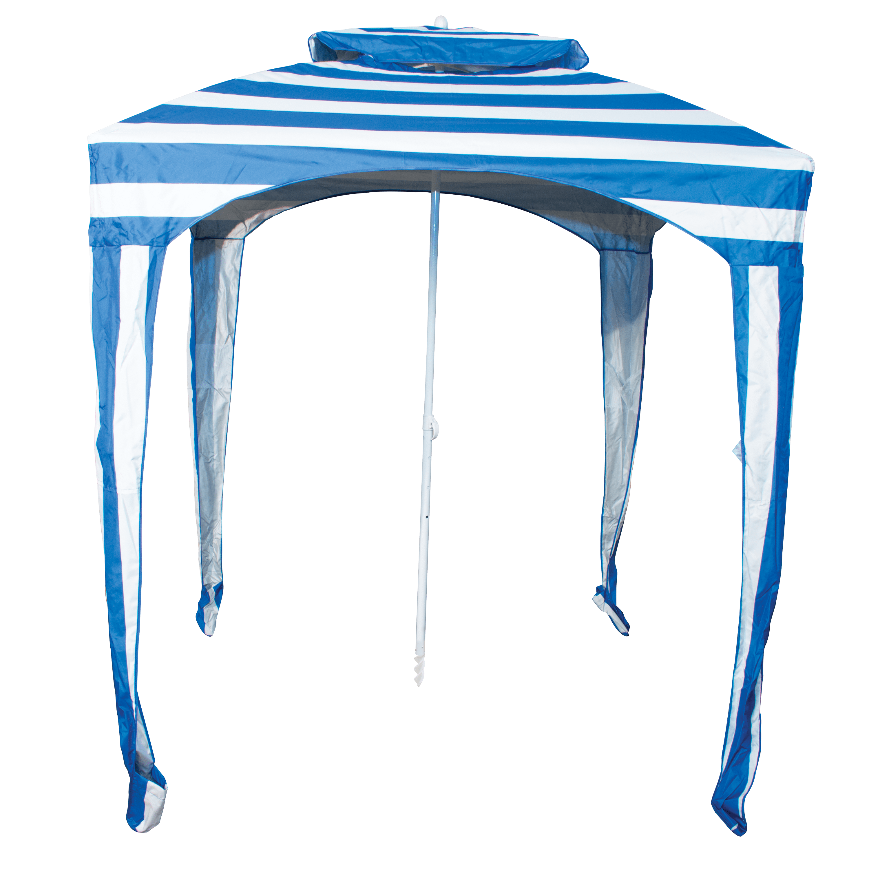 Rio CAB201-1915-1 5 ft. Beach Umbrella Cabana, Blue