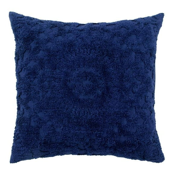 Rio Cotton Pillow Sham, Navy - Euro Size