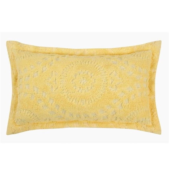 Rio Cotton Pillow Sham, Yellow - King Size