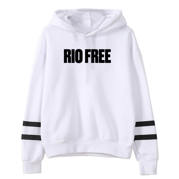 Rio Da Yung Og Merch Rio Free Hoodie Pocketless Parallel Bars Sleeve Streetwear Women Men Sweatshirt