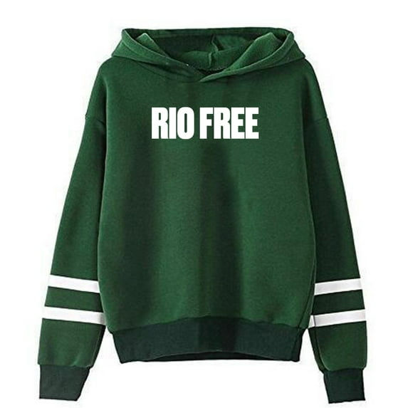 Rio Da Yung Og Merch Rio Free Hoodie Pocketless Parallel Bars Sleeve Streetwear Women Men Sweatshirt