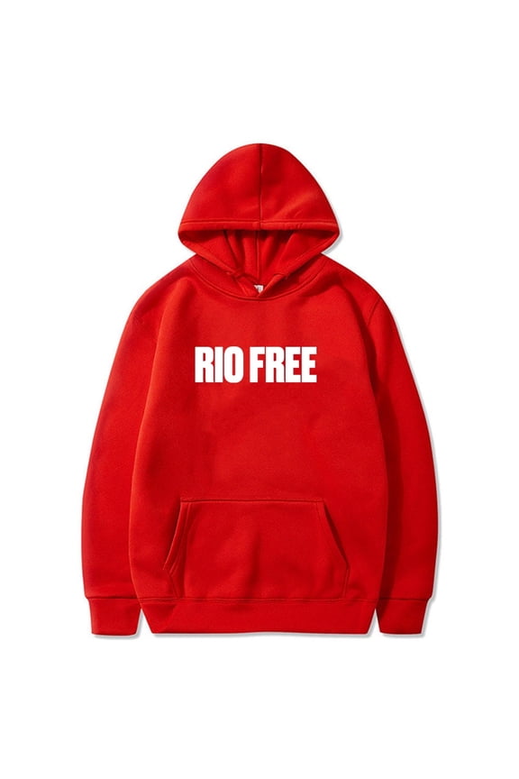 Rio Da Yung Og Merch Rio Free Logo Hoodie long sleeved streetwear unisex fashionable casual hooded sweatshirt