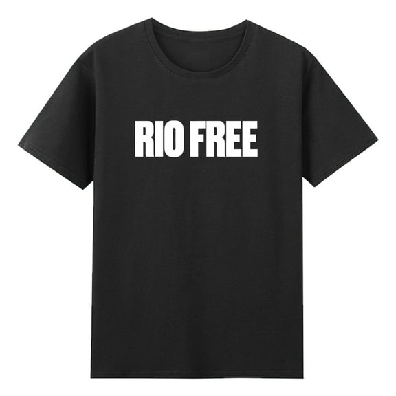 Rio Da Yung Og Merch Rio Free Logo T-shirt Crewneck Short Sleeve Cotton Tee Women Men Streetwear Tops