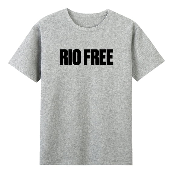 Rio Da Yung Og Merch Rio Free Logo T-shirt Crewneck Short Sleeve Cotton Tee Women Men Streetwear Tops