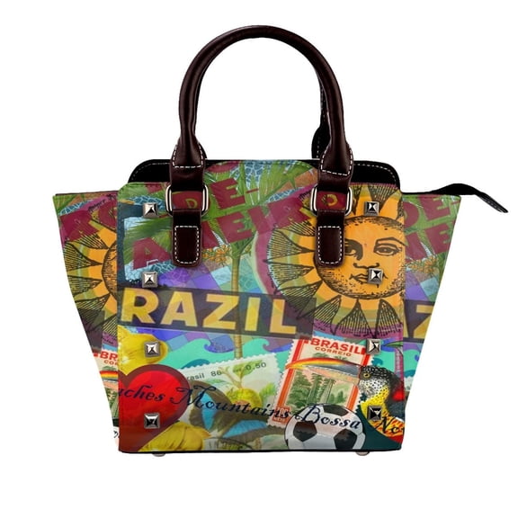 Rio De Janeiro Brazil Impanema Copacabana Rivet Fashion One-Shoulder Women's Handbag Tote Bag