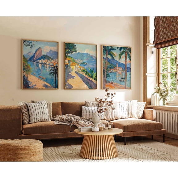 Rio De Janeiro Poster Rio Poster Brazil Poster Nature Poster Carnival Poster Beach Poster Janeiro Print Brazil Travel Print Set 3