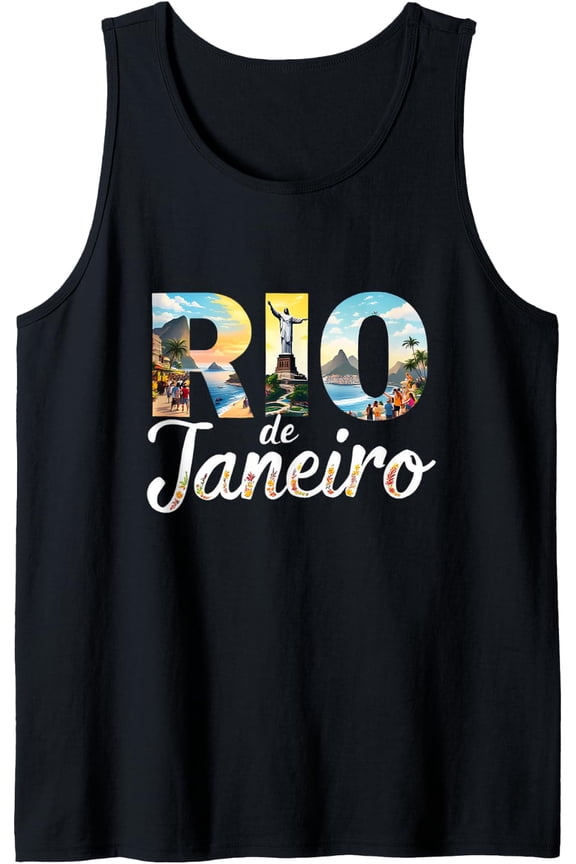 Rio De Janeiro Travel Brazil Outfit Rio De Janeiro Tank Top Size S-3XL