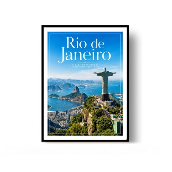 Rio De Janeiro Travel Print Brazil Wall Decor