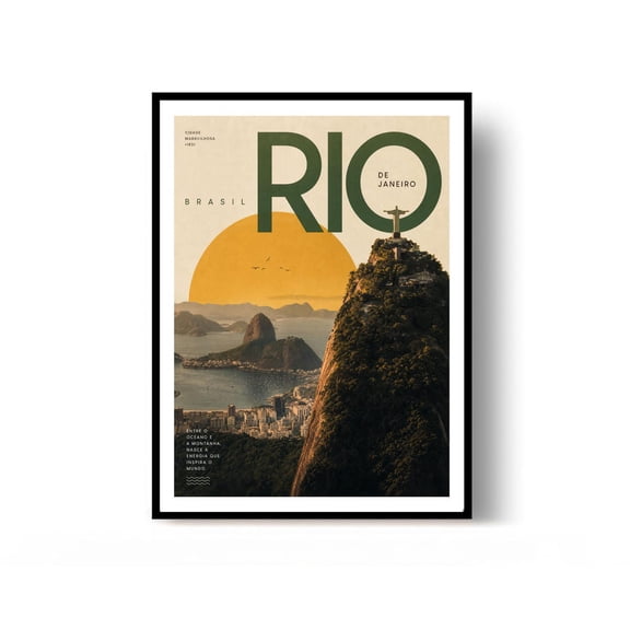 Rio De Janeiro Travel Print Brazil Wall Decor