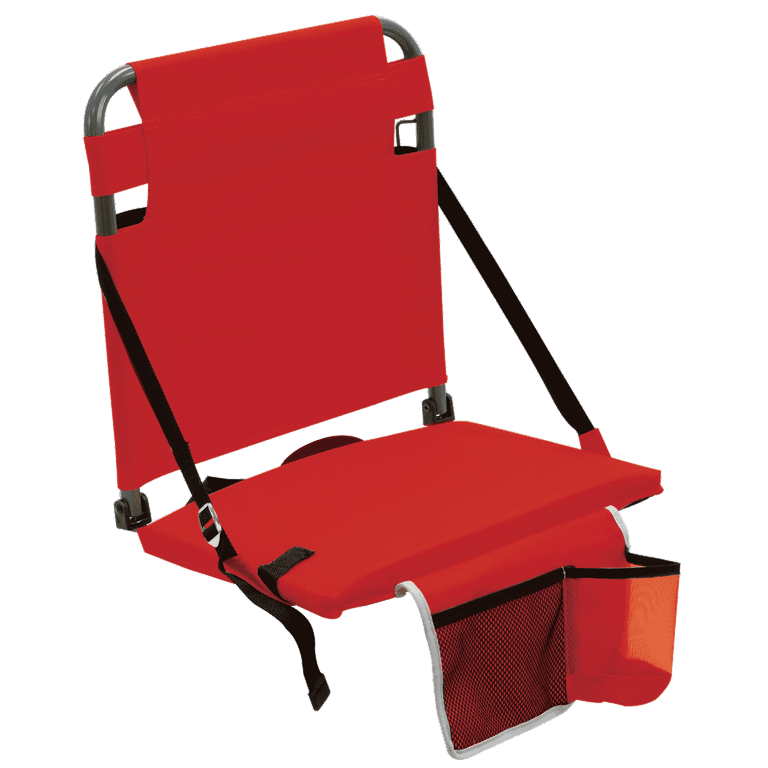 Stadium Boss Stadium Seat Reclining Bleacher Chair Folding - Orange