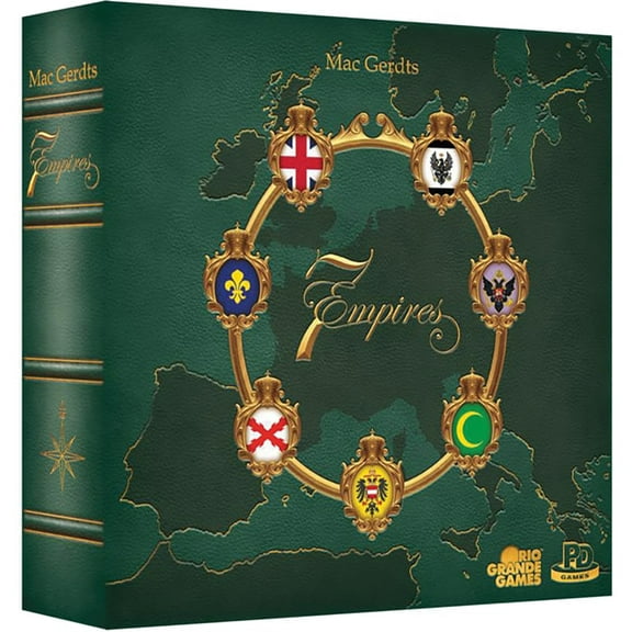 Rio Grande Games: 7 Empires - Strategy Board Game, Medieval 18th Century Themed, Countries Vie For Supremacy On the Old Continent, Age 14+, 2-6 Player