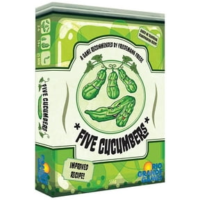Rio Grand Games: Five Cucumbers - Trick Taking Card Game, Agurk Variant, Competitive Play, Avoid Getting The Cucumber, Ages 14+, 2-6 Players, 30+ Mins