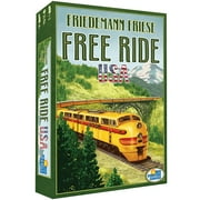 Rio Grande Games Free Ride USA - Railroad Development Strategy Board Game, 1950s America Themed Train Game, Connect Cities, Ages 14+, 1-5 Players