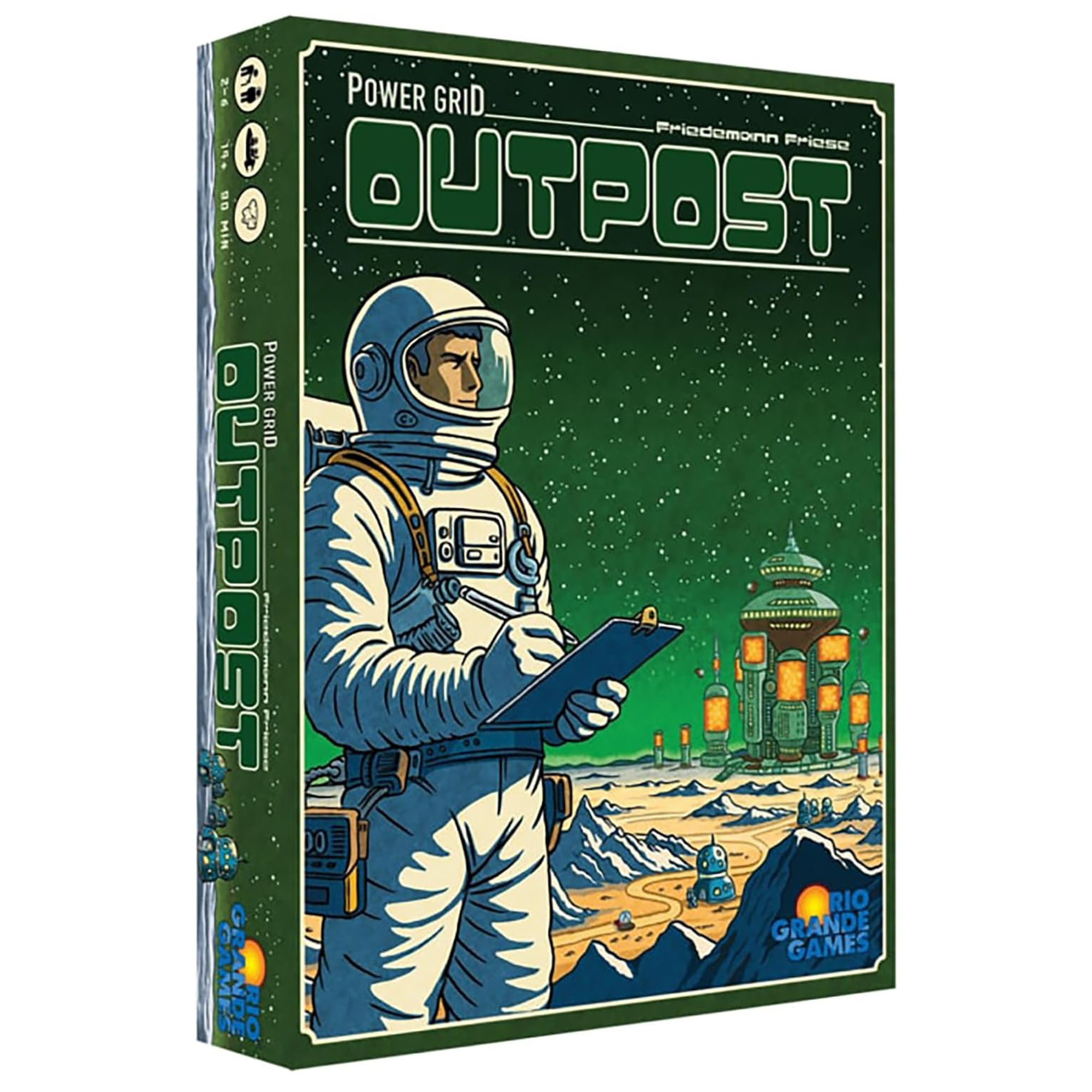 Rio Grande Games: Power Grid Outpost - Economic Strategy Game, Manage Electricity On The Space New Planet, Ages 14+, 2-6 Players, 45-90 Mins